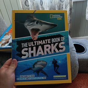 National Geographic Kids "The Ultimate Book of Sharks" - Blue & Yellow Cover